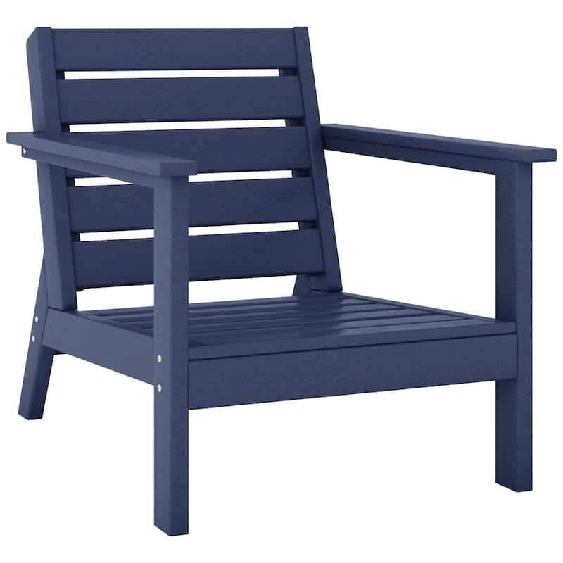 Polytrends Birchwood All Weather Poly HDPE Outdoor Patio Deep Seating Arm Chair