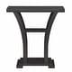 Transitional Draper Console Table in Gray Finish Rectangular Table Top ...