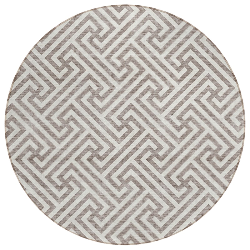 Machine Washable Indoor/ Outdoor Chantille Geo Modern Rug