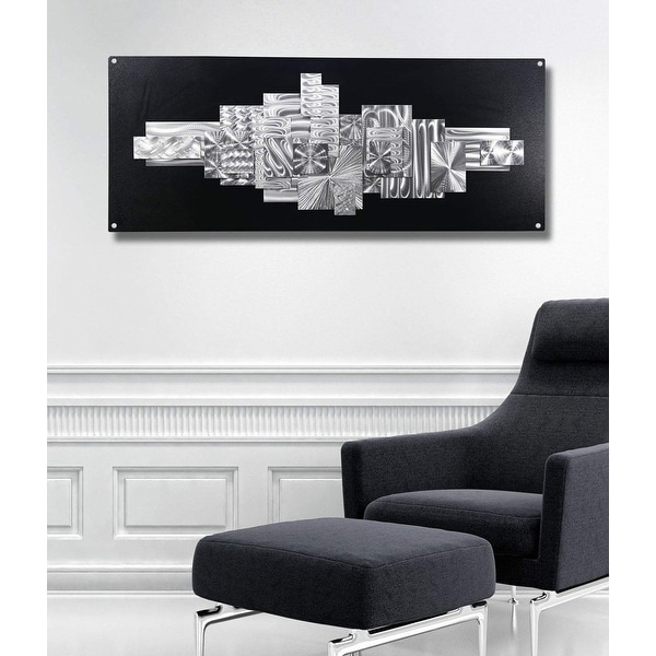 Statements2000 Black & Silver Large Abstract Metal Wall Art Sculpture by Jon Allen - Time Suspended 2. Opens flyout.