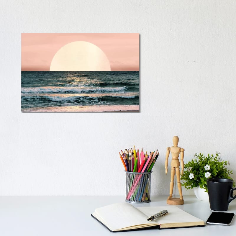iCanvas "Ocean Beach Sunset" by Nature Magick Canvas Print - 8x12x0.75