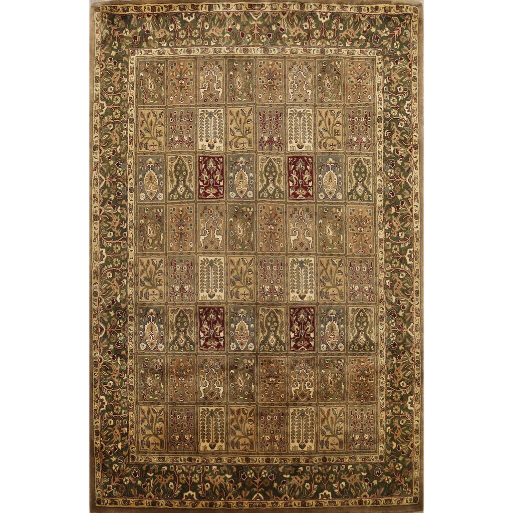Garden Design Traditional Bakhtiari Oriental Wool Area Rug Hand-tufted - 7'10" x 10'0"