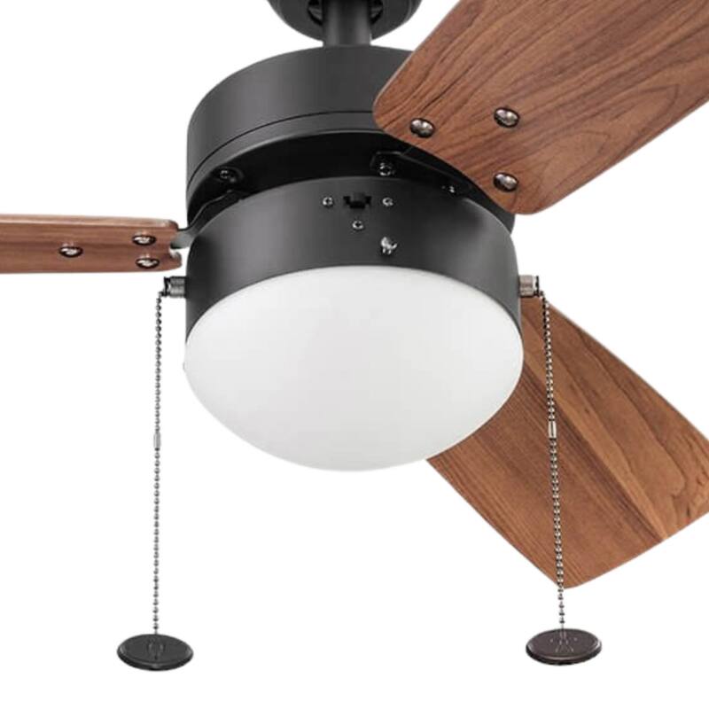 30" Prominence Home Rawling Bronze Contemporary Indoor LED Ceiling Fan with Light, Pull Chain - 30