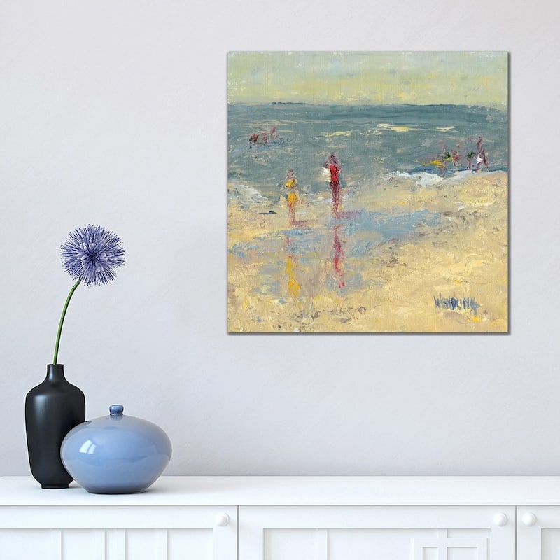 iCanvas "Impasto Beach Day I" by Marilyn Wendling Canvas Print - 18x18x1.5