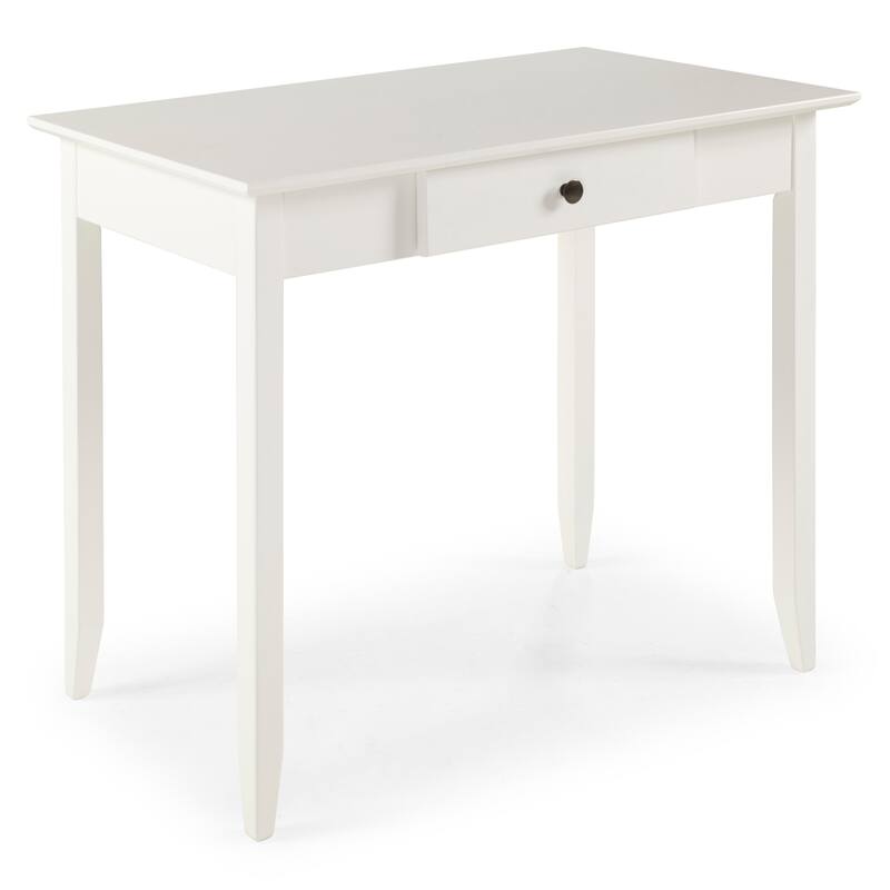 Shaker Vanity Table with One Drawer - White Finish