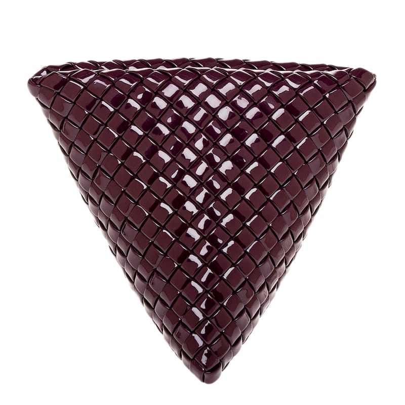 Bottega Veneta Triangle Clutch - Mystic Purple