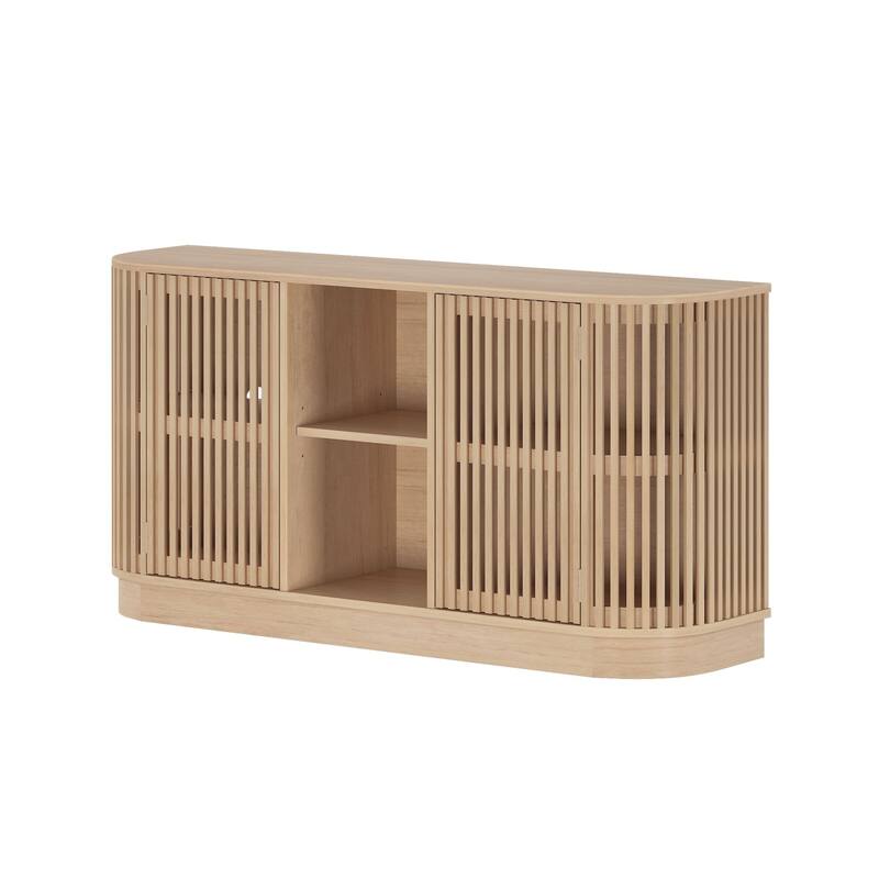 Plank and Beam Contour 2-Door Sideboard/TV Stand with Shelf
