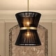 preview thumbnail 5 of 29, Modern Farmhouse Boho Chandelier for Dining Room in Gold or Black Black