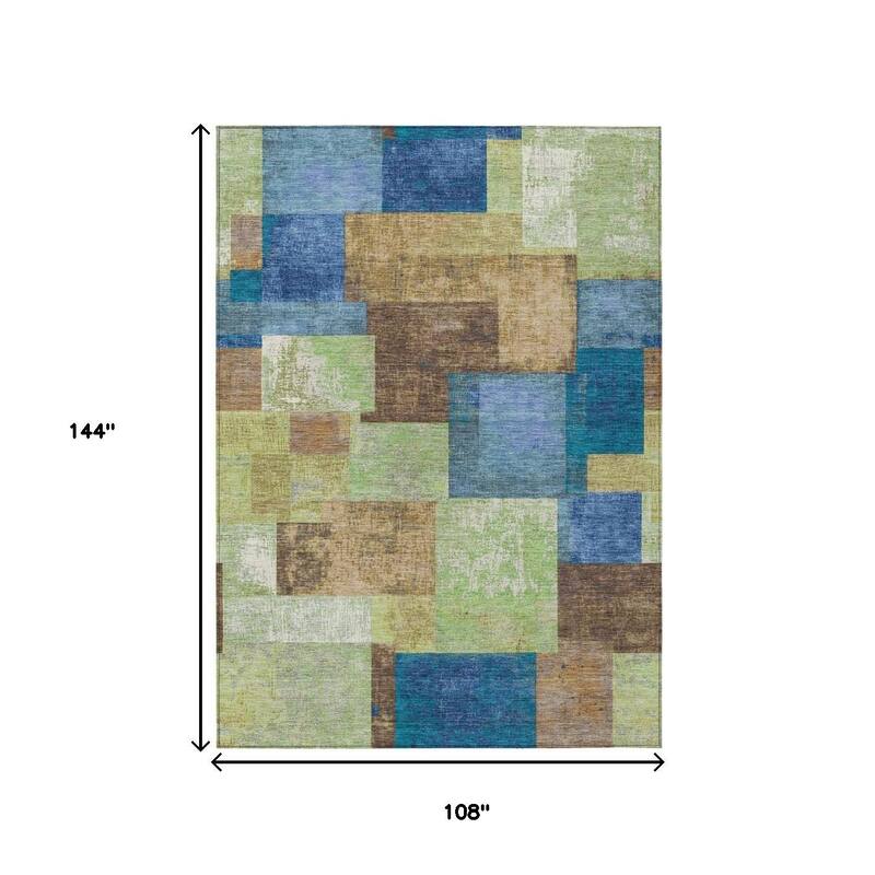 HomeRoots Geometric Traditional Rectangle Outdoor Rug