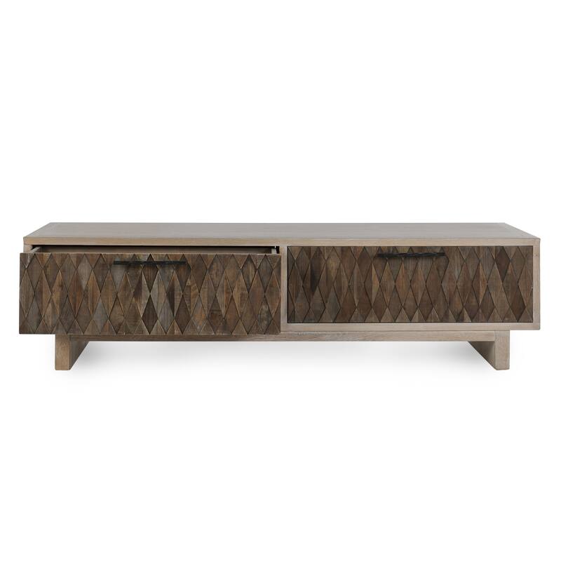 Classic Home Anton 4-Drawer Reclaimed Wood Coffee Table