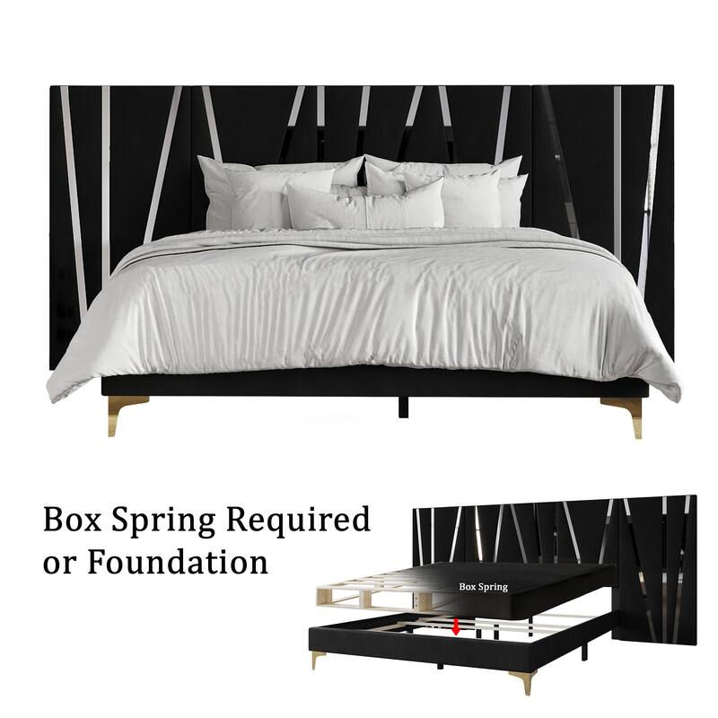 CraftPorch Contemporary Luxury Wall Panel Bed