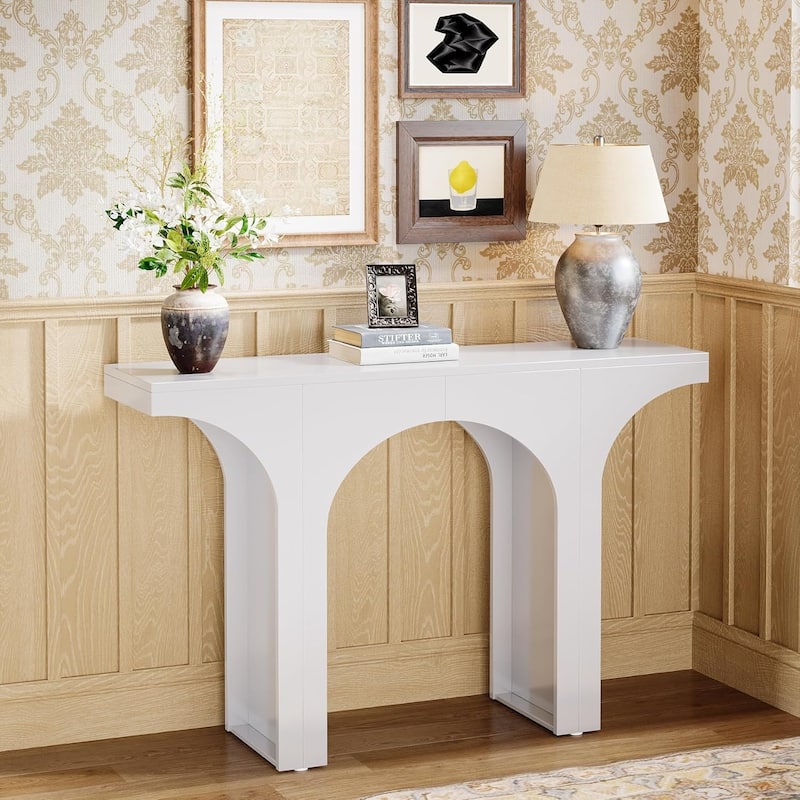 47 Inches Entryway Console Table, Wood Sofa Table