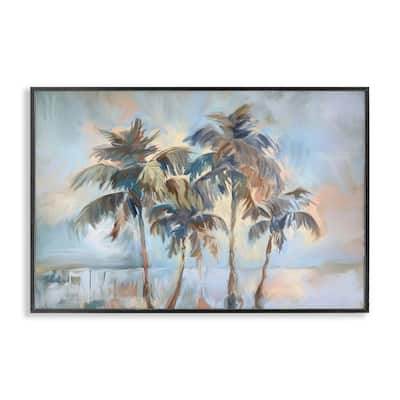 Stupell Cool Palm Trees Sunrise Framed Giclee Art Design By Ramona Murdock