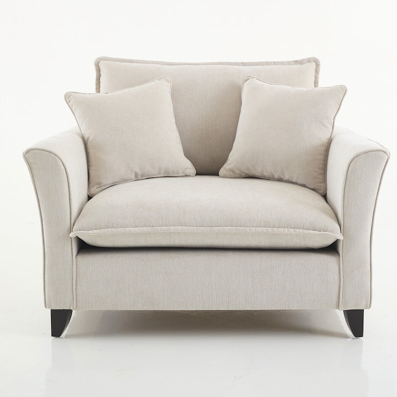 Oversized Armchair, Comfy Chair and a Half Single Sofa with Pillow for Living Room Bedroom