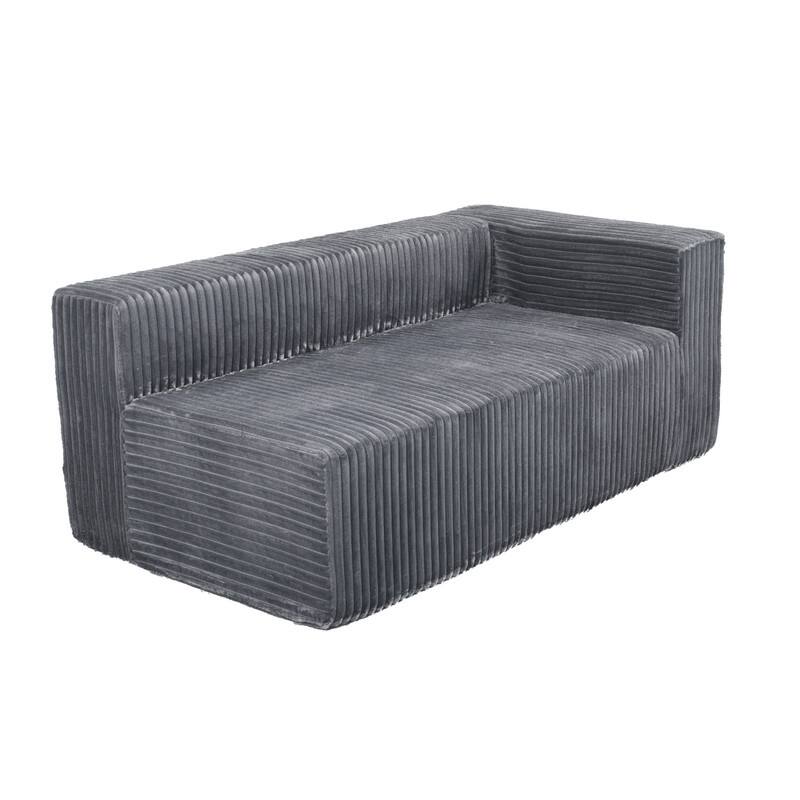 105-in L Casual Gray( Corduroy)-Right Chaise Sectional