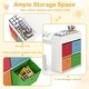 preview thumbnail 17 of 22, Costway Kids Art Table & Chairs Set with Paper Roll Wooden Craft Study - See Details