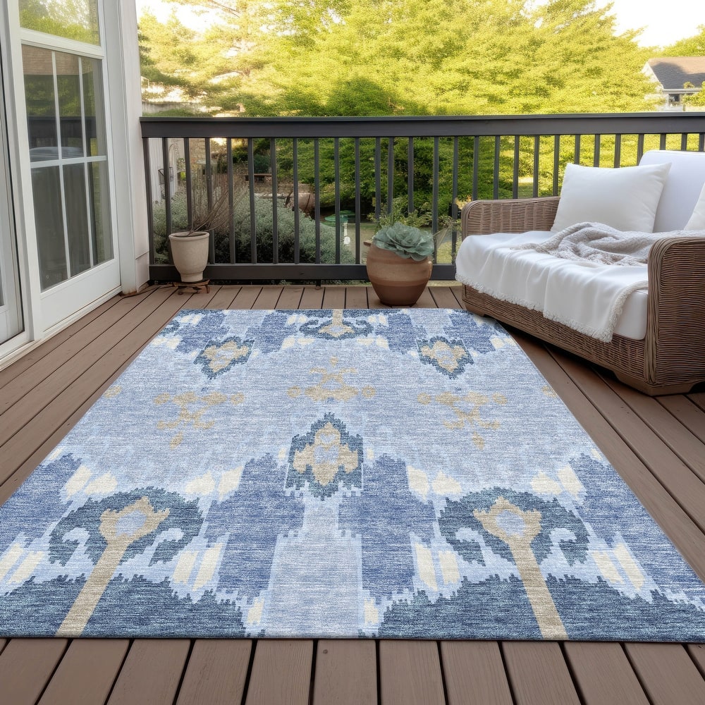 Machine Washable Indoor/ Outdoor Chantille Global Boho Rug