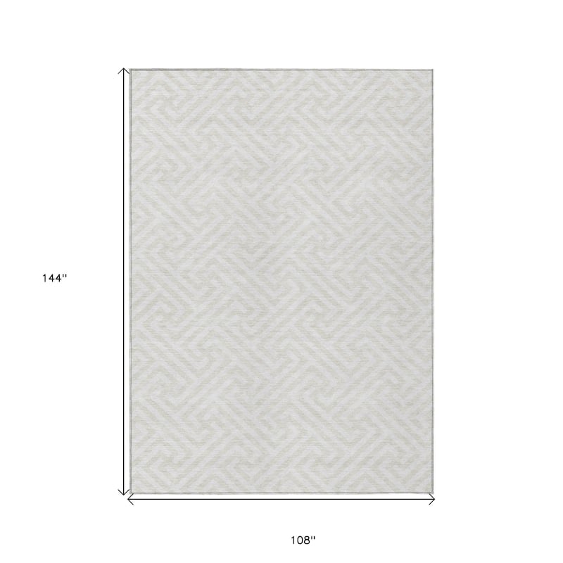 HomeRoots Geometric Transitional Rectangle Outdoor Rug