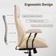 preview thumbnail 26 of 31, OVIOS Suede Fabric Ergonomic Office Chair High Back Lumbar Support