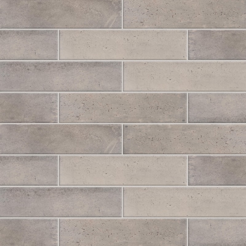 Merola Tile Capri Brick Fumo 2-1/2" x 10" Porcelain Floor and Wall Tile
