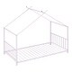 preview thumbnail 28 of 28, Twin Size Metal House Bed with Roof, Easy Assembly