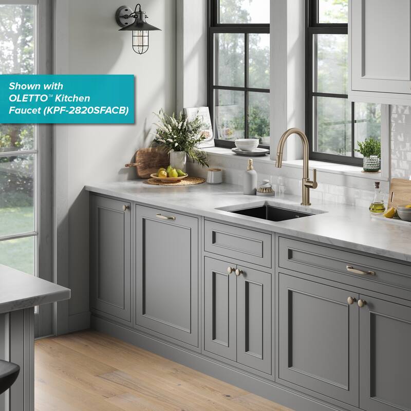 KRAUS Pintura Porcelain Enameled Steel Undermount Kitchen Sink