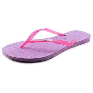 Purple Women's Sandals For Less | Overstock.com Havaianas Womens Slim Logo Pop Up Open Toe Casual