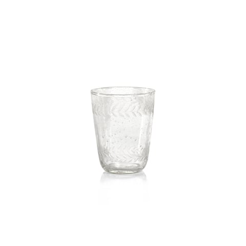 Colette Hand Made & Etched Double Old Fashioned Glasses, Set of 4