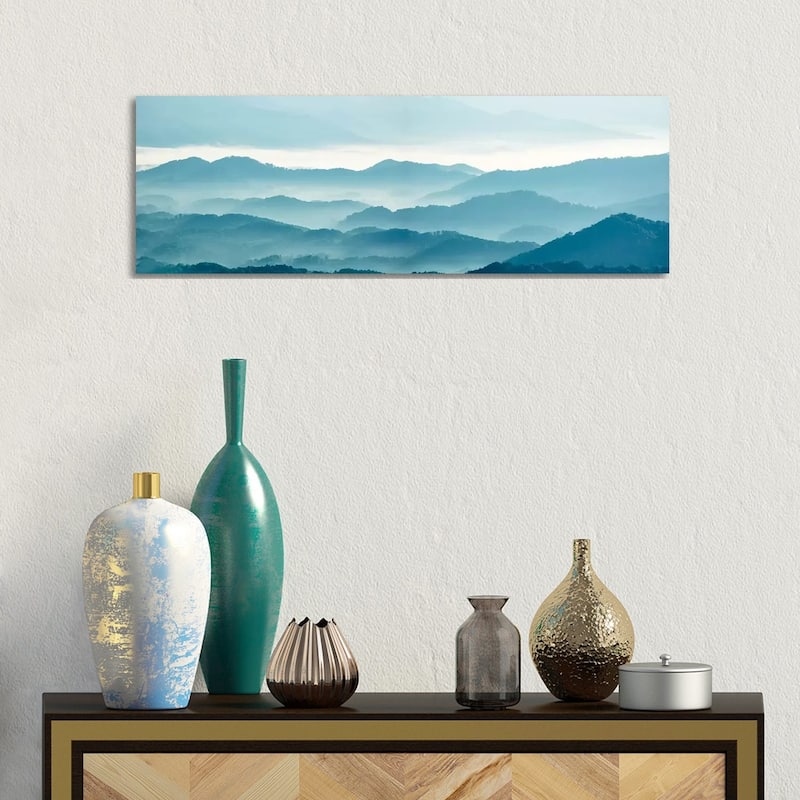 iCanvas "Misty Mountains X" by James McLoughlin Canvas Print - 12x36x1.5