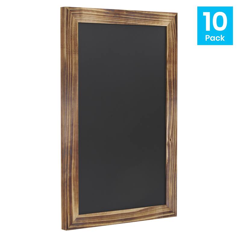 Set of 10 Wall Mounted Magnetic Chalkboards
