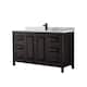 Option Dark Espresso / White Carrara Marble Top / Matte
