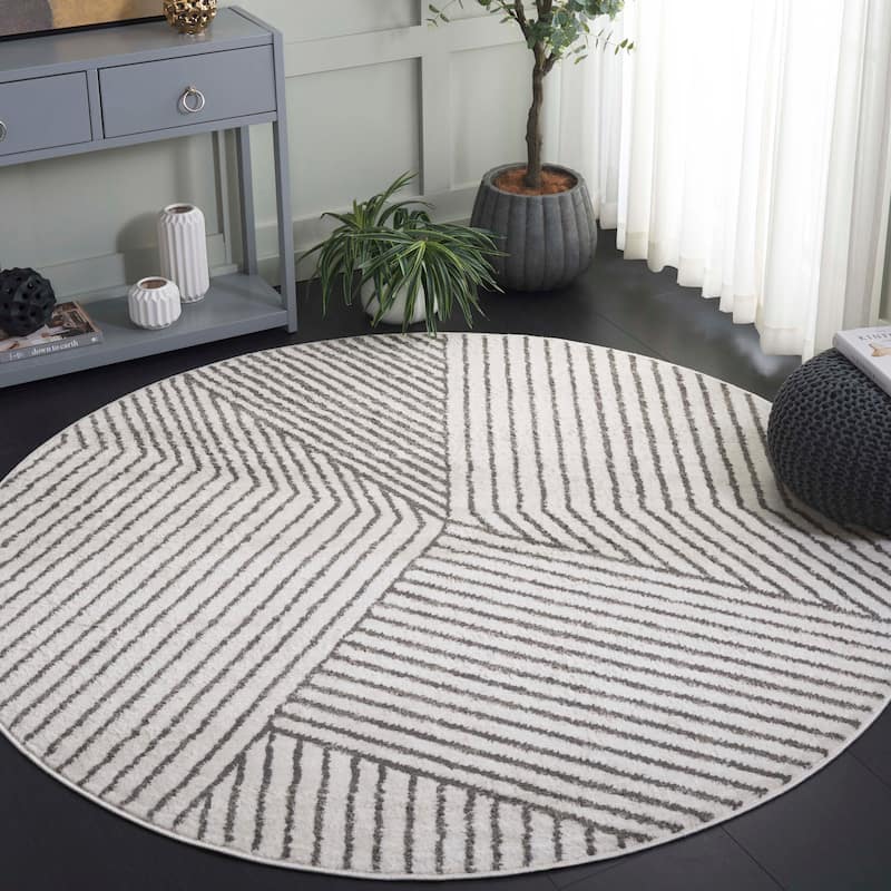 SAFAVIEH Pyramid Glennie Modern Geometric Rug