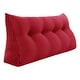 preview thumbnail 160 of 182, WOWMAX Large Reading Wedge Headboard Pillow for Bed Rest Back Support