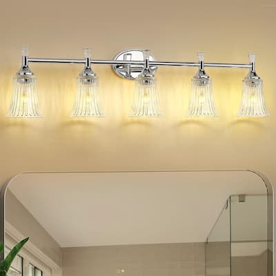 5-Light Bathroom Vanity Lights for Bathroom