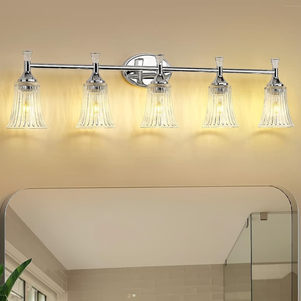5-Light Bathroom Vanity Lights for Bathroom