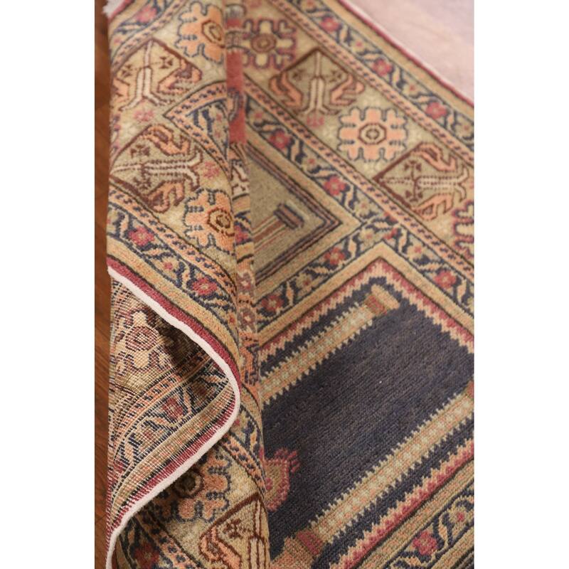 Anatolian Turkish Vintage Runner Rug Handmade Wool Carpet - 3'2" X 8'10"