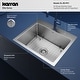 preview thumbnail 4 of 7, Karran Top Mount Stainless Steel 25 in. 16-Gauge Drop-In Single Bowl Kitchen Sink Kit - Silver