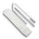 preview thumbnail 2 of 1, Curata Set of Two Stainless Steel Straws with Cleaning Brush and Water Resistant Pouch