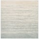 SAFAVIEH Adirondack Vera Modern Ombre Distressed Stripe Area Rug - 7' Square - Slate/Cream