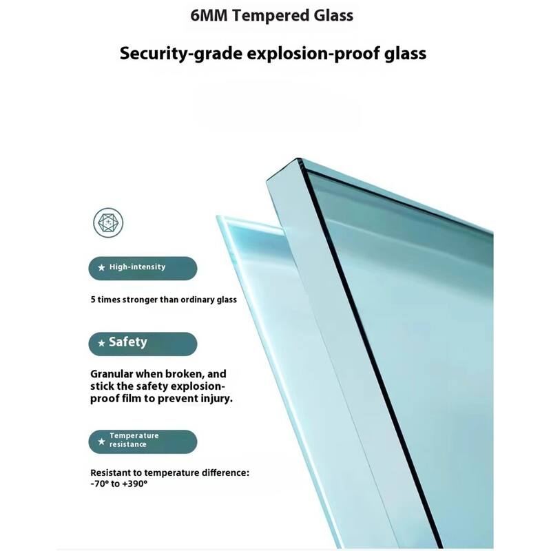 Scalable Adjustable Frame Shower Door with 1/4" Clear SGCC Tempered Glass