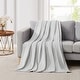 preview thumbnail 11 of 14, 5th Avenue Lux Ultra Plush 50x70 Throw Grey