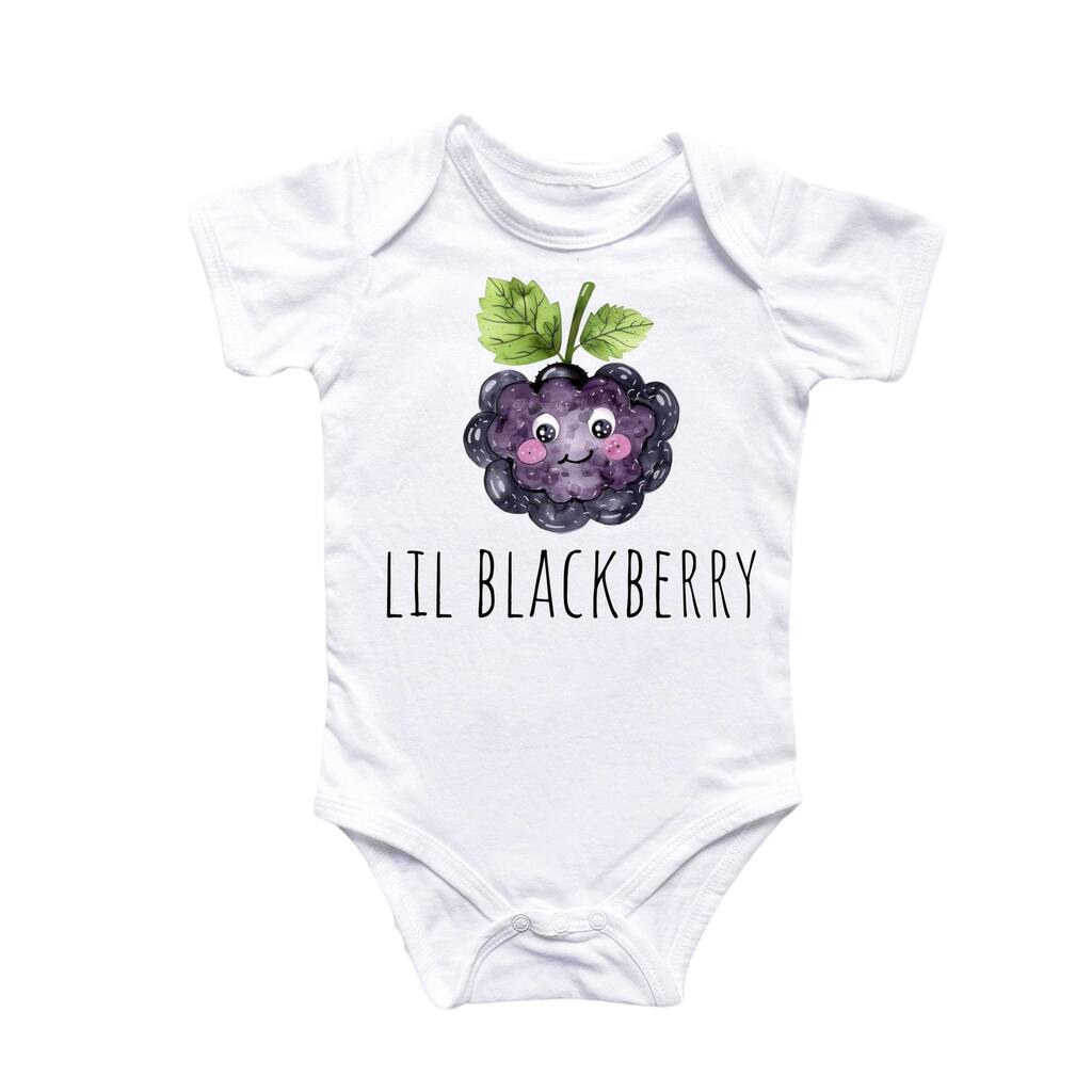 Little Blackberry Fruit - Baby Boy Girl Clothes Infant Bodysuit Funny Cute Newborn