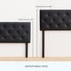preview thumbnail 29 of 31, Brookside Avery Adjustable Faux Leather Headboard