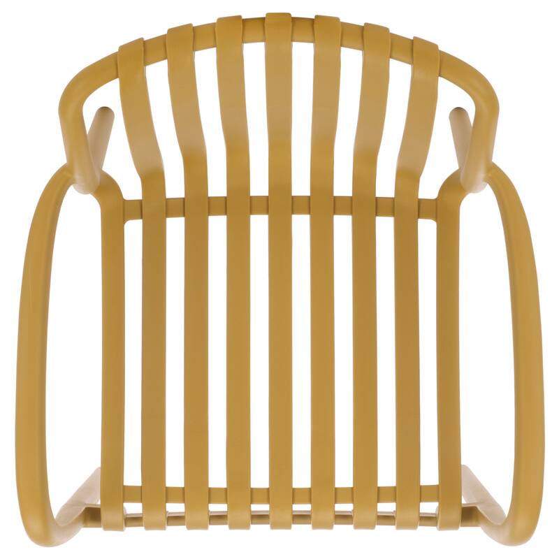 SAFAVIEH Outdoor Living Holly Stacking Dining Armchair (Set of 2) - 22"W x 22"D x 32"H