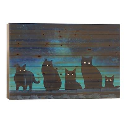 Don't Close Your Eyes Print On Wood by Paule Bernard Roussel - Multi-Color