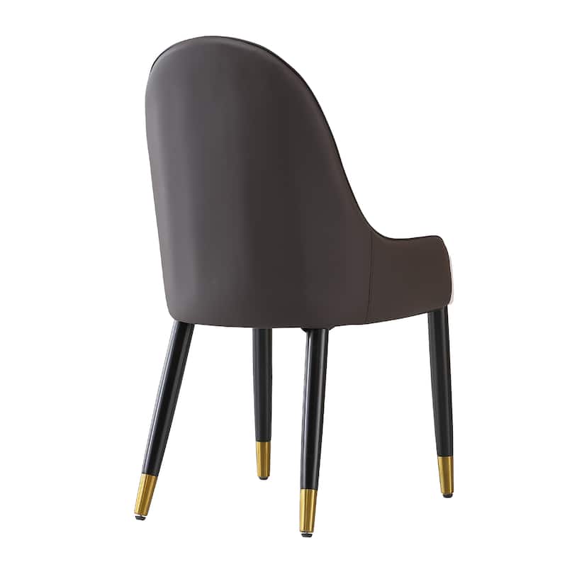 Dining Chair with PU Leather metal legs (Set of 2)