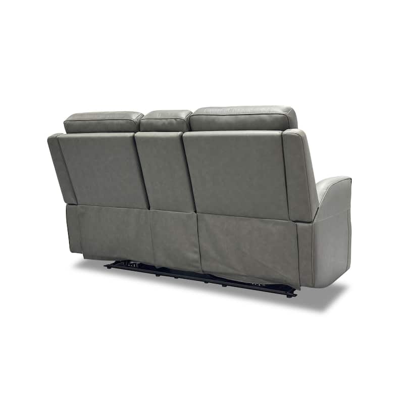 Maxwellton Cedar Power Reclining Loveseat with Console, Power Headrests and Lumbar by Flexsteel - 69" x 42" x 39"