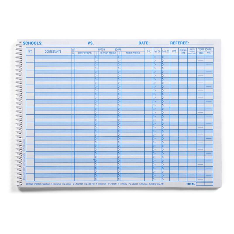 Cliff Keen Wrestling Scorebook - Blue - One Size