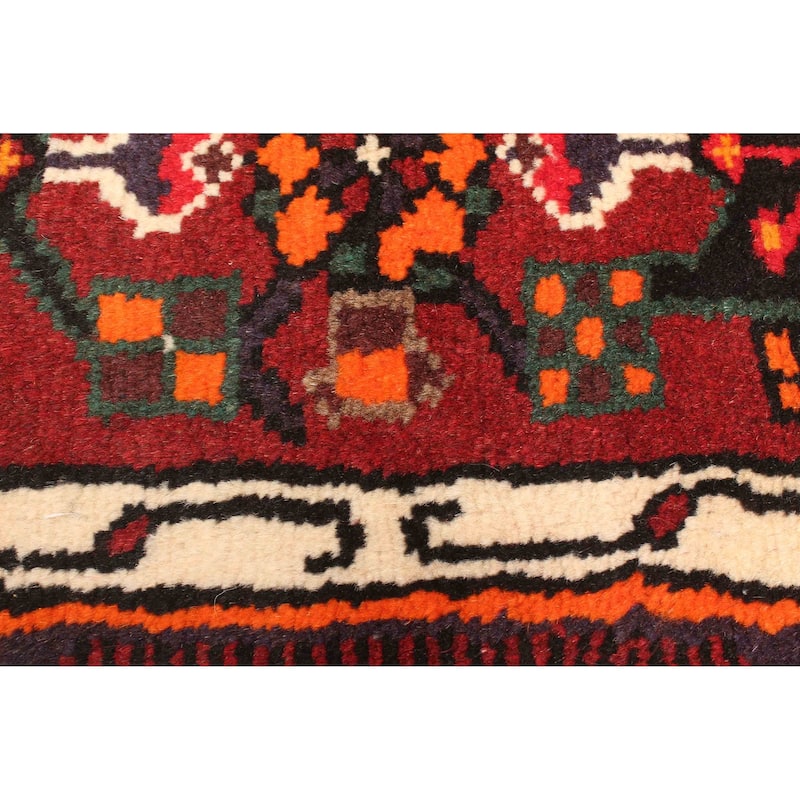 ECARPETGALLERY Hand-knotted Andelz Red Wool Rug - 4'2 x 6'8