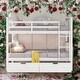 preview thumbnail 2 of 10, Modren Full over Full Bunk Bed With Drawers and Ladder For Bedroom,Guest Room Furniture